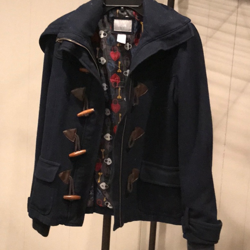 Size medium navy toggle closure jacket